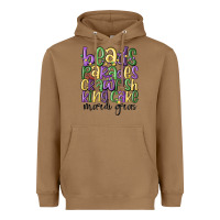 Toasted Coconut beads parades crawfish king cake mardi gras Heavyweight Hoodie - MaliasSmallBusiness