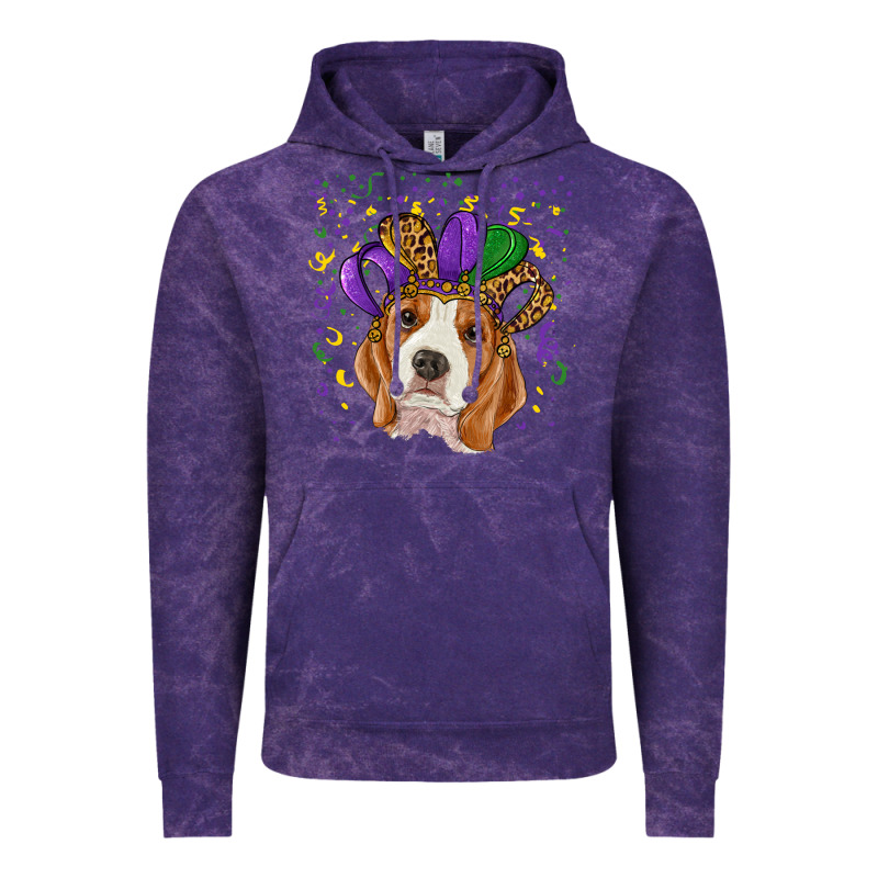 Mardi Gras Beagle Vintage Hoodie by RanaPortraitStore | Teevron