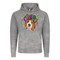 Cloud Rock mardi gras beagle Vintage Hoodie - RanaPortraitStore