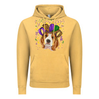 Vintage Mustard mardi gras beagle Vintage Hoodie - RanaPortraitStore