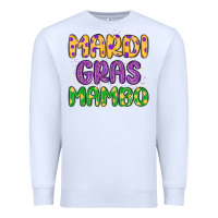 White mardi gras mambo Premium Sweatshirt - MaliasSmallBusiness