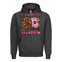 Charcoal Heather i donut care Zipper Hoodie - AdoDesignShop