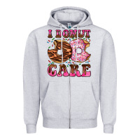I Donut Care Zipper Hoodie | Teevron