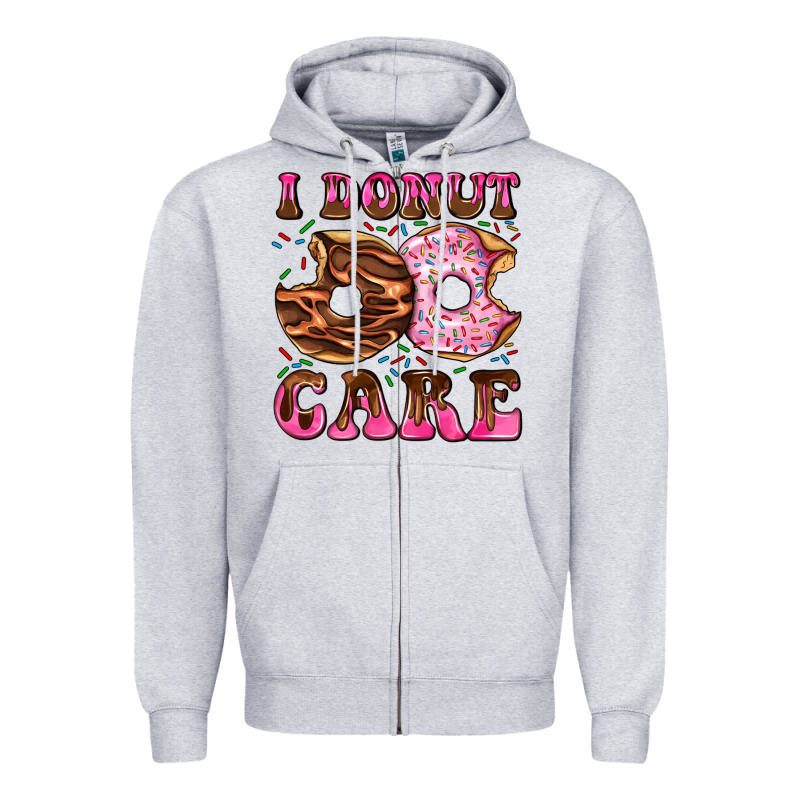 I Donut Care Zipper Hoodie by AdoDesignShop | Teevron