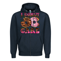 Navy i donut care Zipper Hoodie - AdoDesignShop