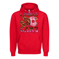 Red i donut care Zipper Hoodie - AdoDesignShop