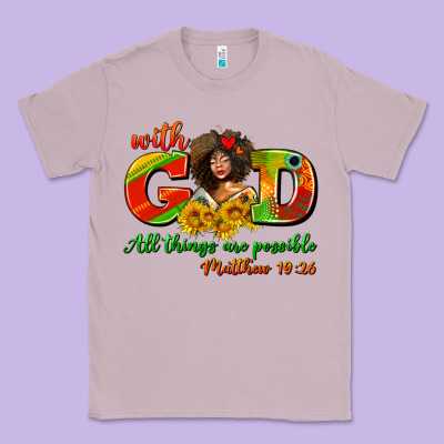 With God All Things Are Possible Juneteenth Classic Tee Designed By Adodesignshop