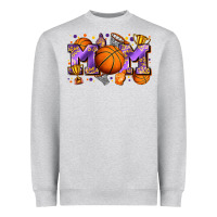 Heather Grey mom basketball Heavyweight Sweatshirt - Zillion Design Studio