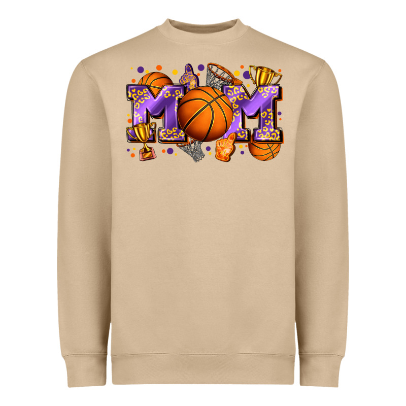 Mom Basketball Heavyweight Sweatshirt by Zillion Design Studio | Teevron
