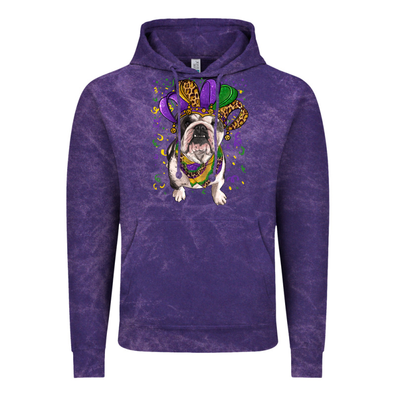 Mardi Gras Hat  English Bulldog Vintage Hoodie by RanaPortraitStore | Teevron