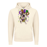 Vintage Artic mardi gras hat  english bulldog Vintage Hoodie - RanaPortraitStore