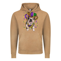 Vintage Camel mardi gras hat  english bulldog Vintage Hoodie - RanaPortraitStore