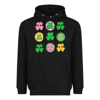 Black st.patrick's day clovers Heavyweight Hoodie - MaliasSmallBusiness