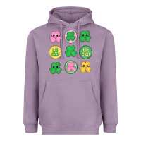 Lavender st.patrick's day clovers Heavyweight Hoodie - MaliasSmallBusiness