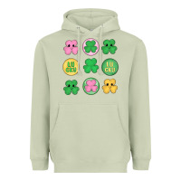 Matcha st.patrick's day clovers Heavyweight Hoodie - MaliasSmallBusiness