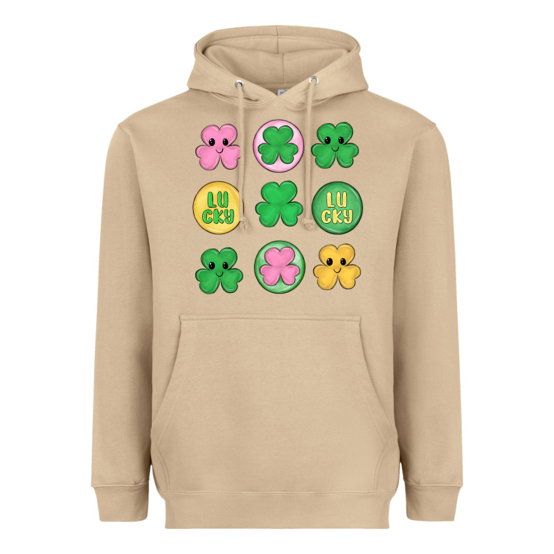 St.patrick's Day Clovers Heavyweight Hoodie by MaliasSmallBusiness | Teevron