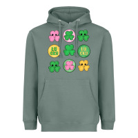 Sage st.patrick's day clovers Heavyweight Hoodie - MaliasSmallBusiness