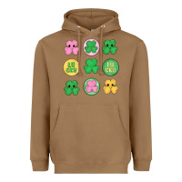 Toasted Coconut st.patrick's day clovers Heavyweight Hoodie - MaliasSmallBusiness