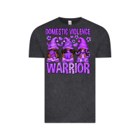 Vintage Black Domestic Violence Warrior Afro Gnomes Vintage Tee - texasbilliewilder