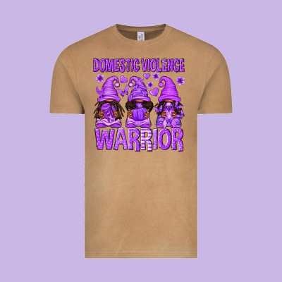 Domestic Violence Warrior Afro Gnomes Vintage Tee Designed By Texasbilliewilder