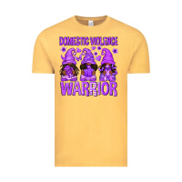 Vintage Mustard Domestic Violence Warrior Afro Gnomes Vintage Tee - texasbilliewilder