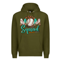 Army Green mom squad Premium Hoodie - BundleAndBundleShop