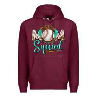 Burgundy mom squad Premium Hoodie - BundleAndBundleShop