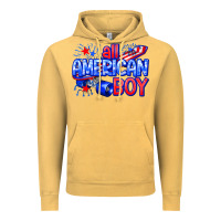 Vintage Mustard all american boy billie wilder Vintage Hoodie - texasbilliewilder