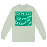 Matcha green glitter heart Long Sleeve Tee - JahusDesignShop