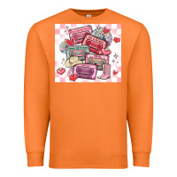 Carrot valentine's day cassette tapes Premium Sweatshirt - MaliasSmallBusiness