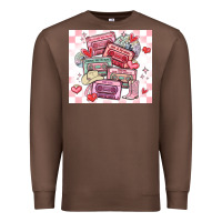 Chestnut valentine's day cassette tapes Premium Sweatshirt - MaliasSmallBusiness