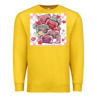 Lemon valentine's day cassette tapes Premium Sweatshirt - MaliasSmallBusiness