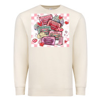 Sandshell valentine's day cassette tapes Premium Sweatshirt - MaliasSmallBusiness