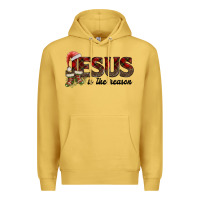 Antique Gold jesus in the reason Premium Hoodie - AdoDesignShop