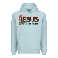 Blue Mist jesus in the reason Premium Hoodie - AdoDesignShop