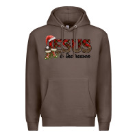 Coffee jesus in the reason Premium Hoodie - AdoDesignShop