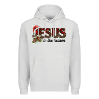 Dove Grey jesus in the reason Premium Hoodie - AdoDesignShop