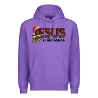 Purple jesus in the reason Premium Hoodie - AdoDesignShop