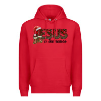 Red jesus in the reason Premium Hoodie - AdoDesignShop