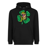 Black dinosaur st patricks day Heavyweight Hoodie - MaliasSmallBusiness