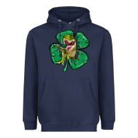 Dinosaur St Patricks Day Heavyweight Hoodie | Teevron