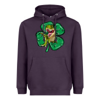 Plum dinosaur st patricks day Heavyweight Hoodie - MaliasSmallBusiness