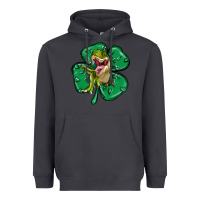 Smoke dinosaur st patricks day Heavyweight Hoodie - MaliasSmallBusiness