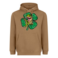 Toasted Coconut dinosaur st patricks day Heavyweight Hoodie - MaliasSmallBusiness