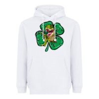 White dinosaur st patricks day Heavyweight Hoodie - MaliasSmallBusiness