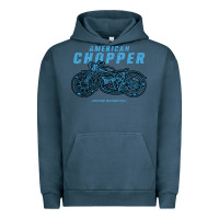 Pigment Midnight Navy American Chopper Urban Hoodie - Bettercallsaul