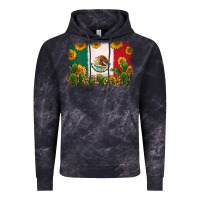 Cloud Black mexican flag Vintage Hoodie - Zillion Design Studio