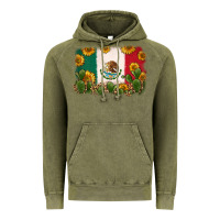 Vintage Olive mexican flag Vintage Hoodie - Zillion Design Studio