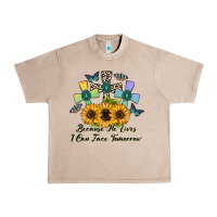 French Oak because he lives i can face tomorrow Urban Heavy Tee - CowhideDigitalArt