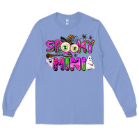 Colony Blue spooky mini Long Sleeve Tee - AdoDesignShop